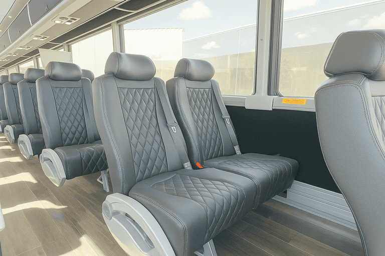 interior of Southington Charter Bus charter bus