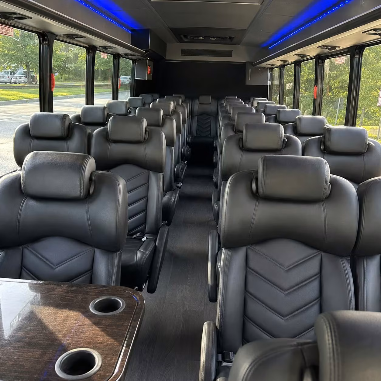 35 passenger minibus inside