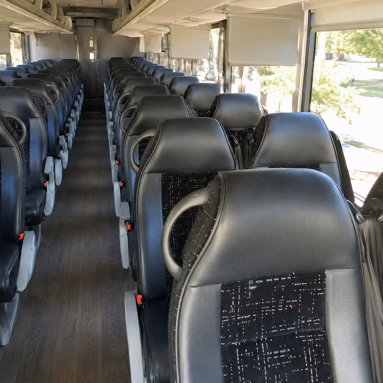 southington charter bus interior