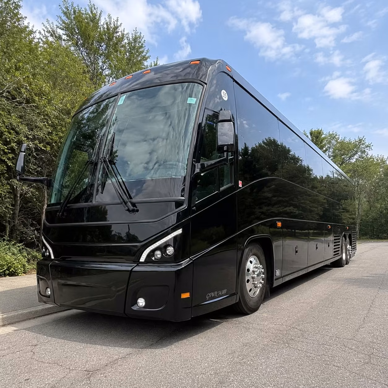 southington charter bus rental exterior