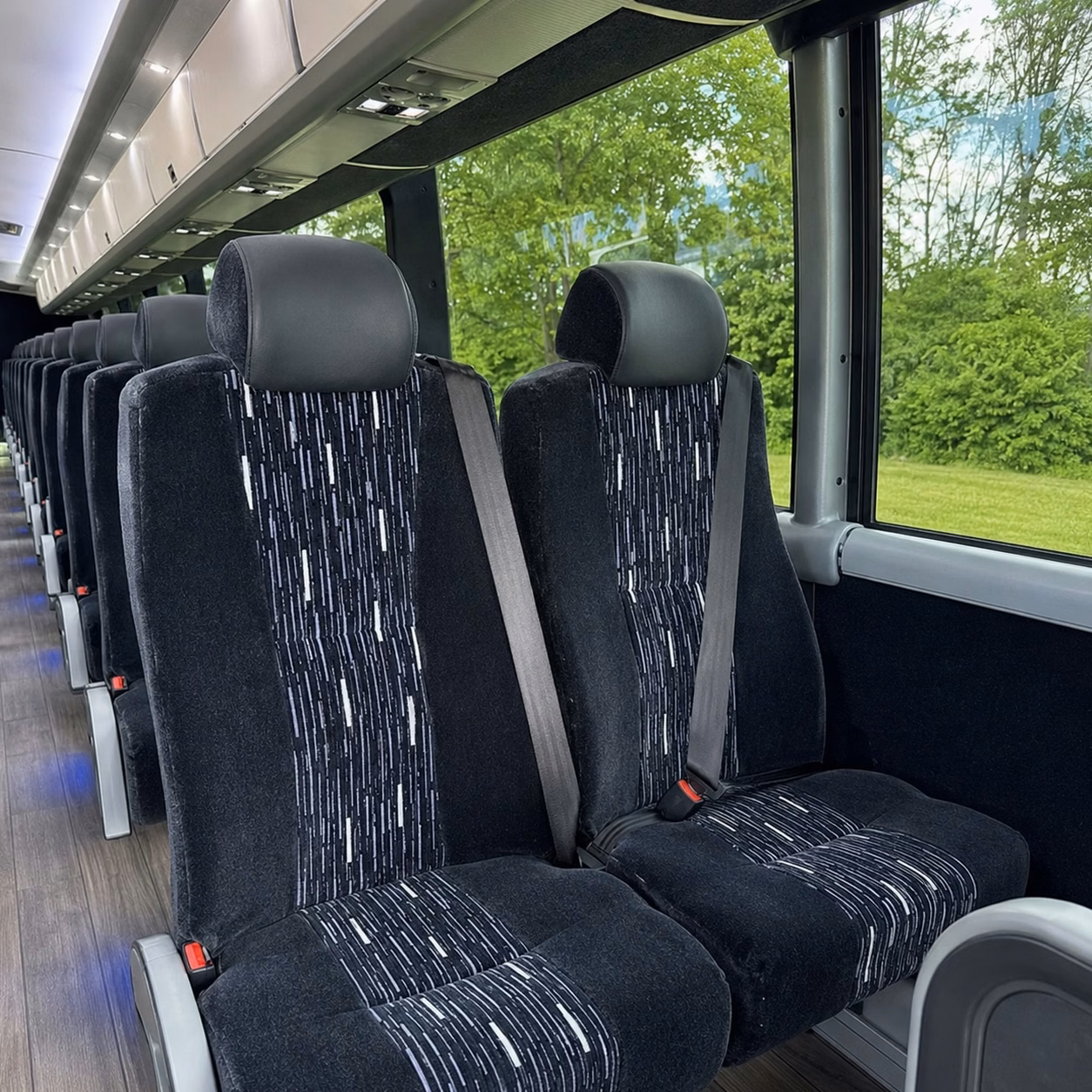 southington charter bus rental interior